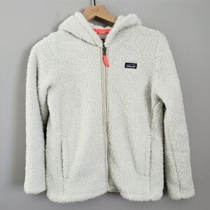 Patagonia Los Gatos Fleece Hoody Off White Cream Jacket SZ XL